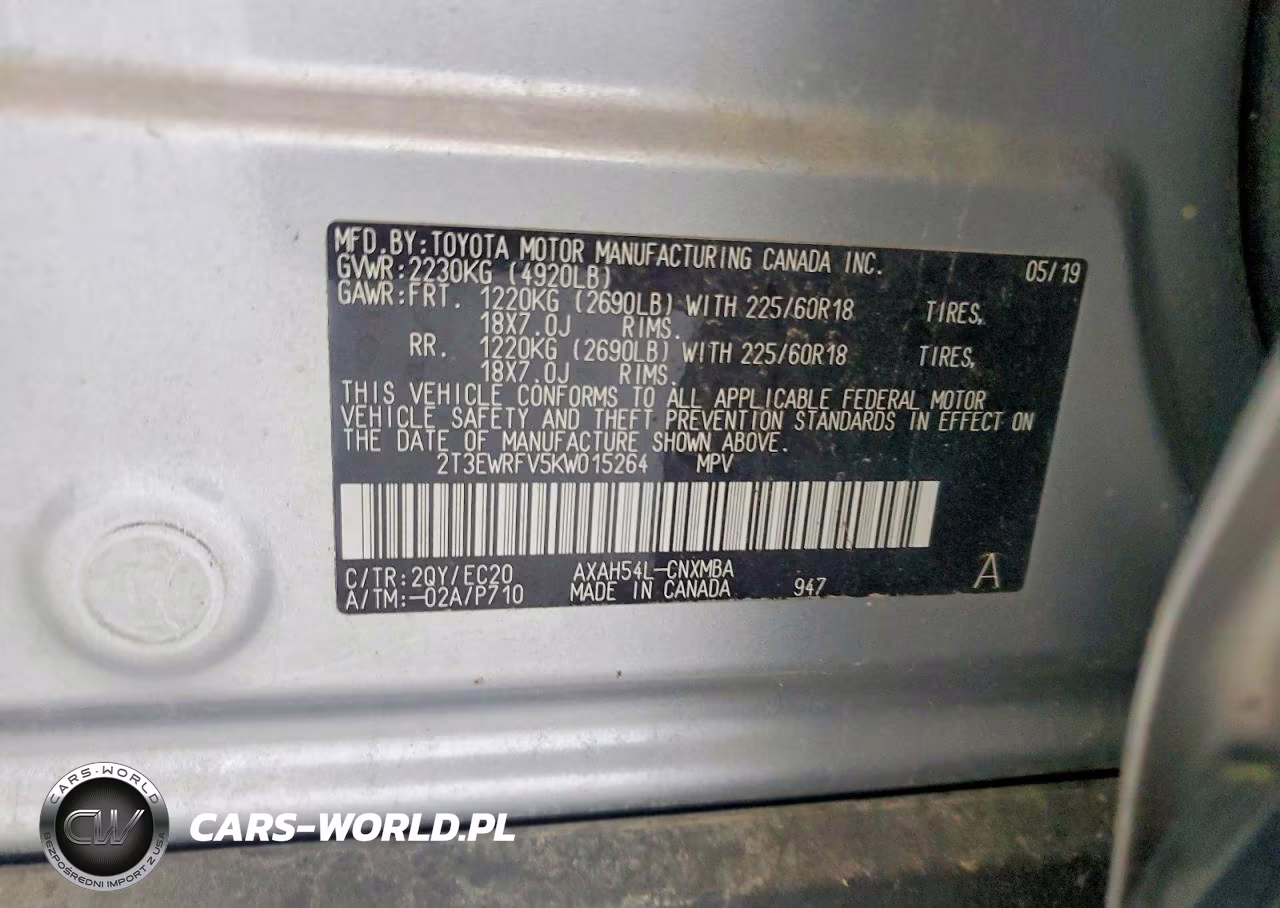 2019 Toyota Rav4 Xse VIN:2T3EWRFV5KW015264 - 13