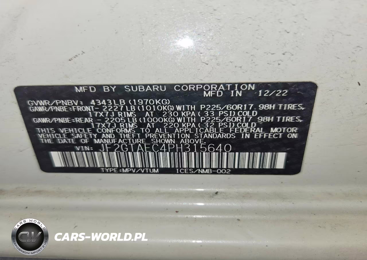 2023 Subaru Crosstrek Premium VIN:JF2GTAEC4PH315640 - 13