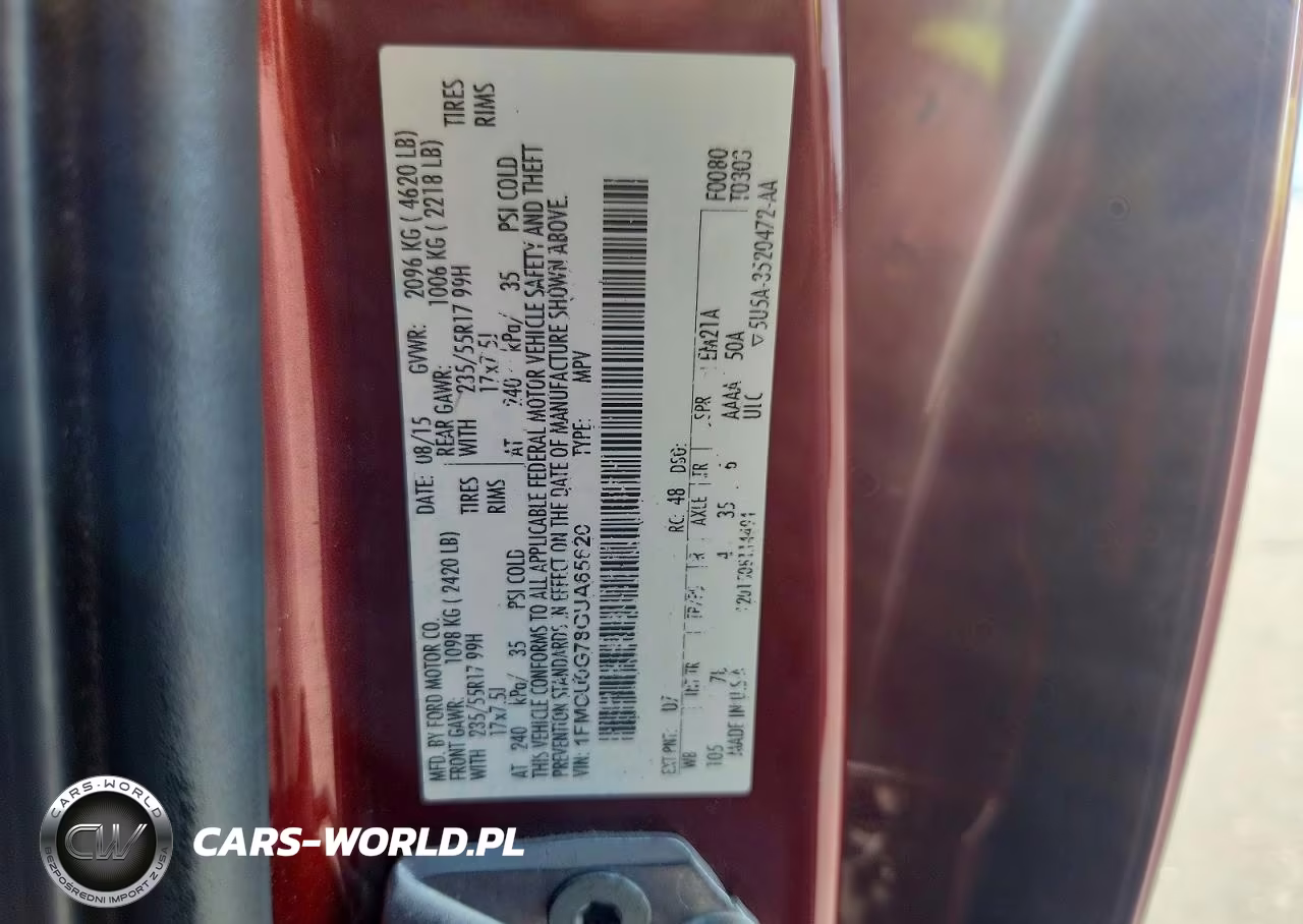 2016 Ford Escape Se VIN:1FMCU0G78GUA65620 - 13