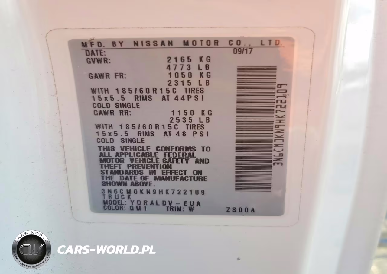 2017 Nissan Nv200 S VIN:3N6CM0KN9HK722109 - 13