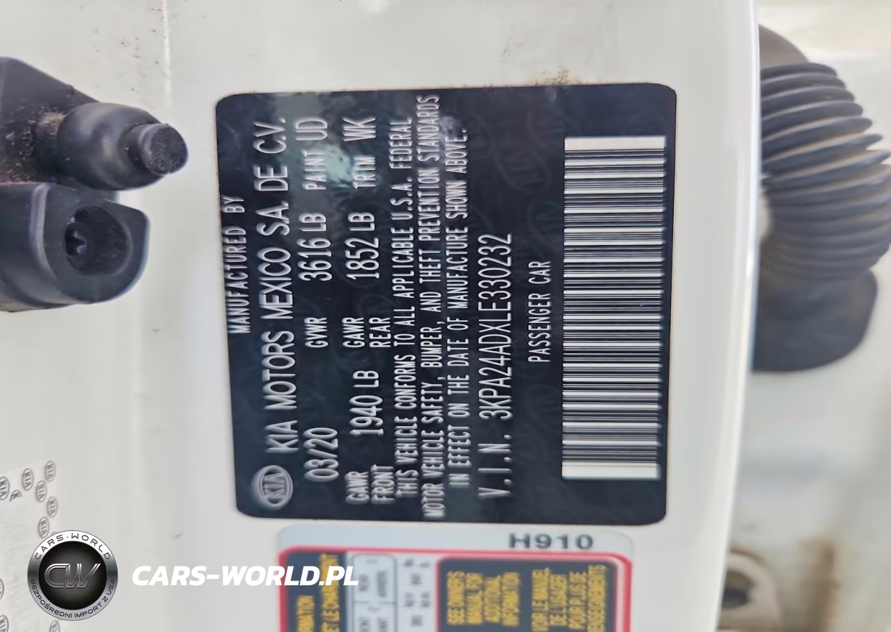 2020 Kia Rio Lx VIN:3KPA24ADXLE330232 - 12