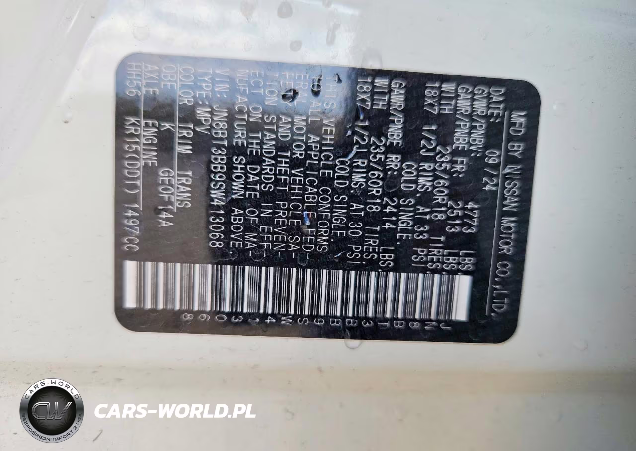 2025 Nissan Rogue Sv VIN:JN8BT3BB9SW413068 - 13