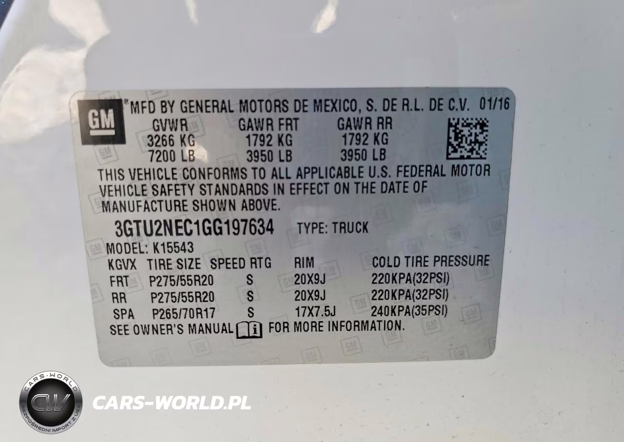 2016 GMC Sierra K1500 Slt VIN:3GTU2NEC1GG197634 - 12