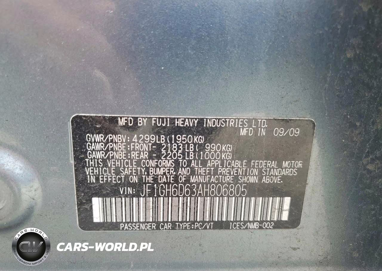 2010 Subaru Impreza Outback Sport VIN:JF1GH6D63AH806805 - 14