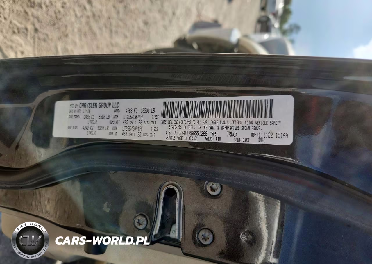 2011 Dodge Ram 3500 VIN:3D73Y4HL0BG551268 - 12