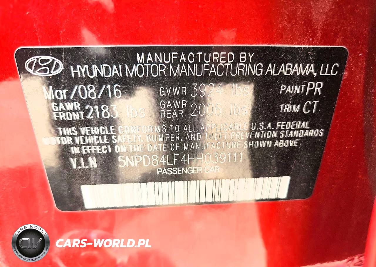 2017 Hyundai Elantra Limited VIN:5NPD84LF4HH039111 - 12