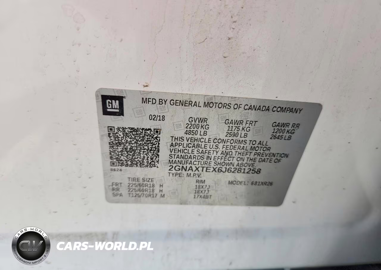 2018 Chevrolet Equinox Lt VIN:2GNAXTEX6J6281258 - 13
