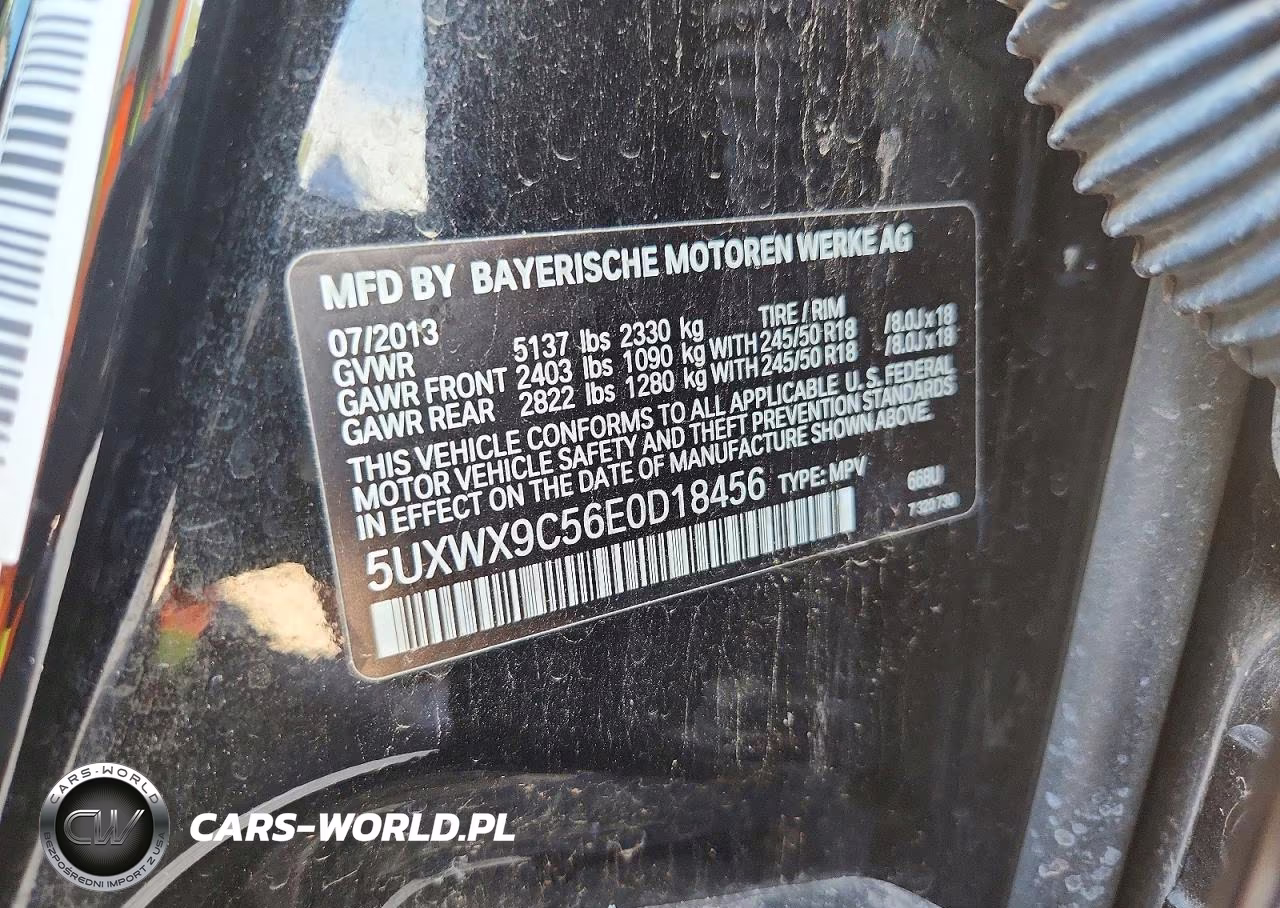 2014 BMW X3 xDrive28I VIN:5UXWX9C56E0D18456 - 13