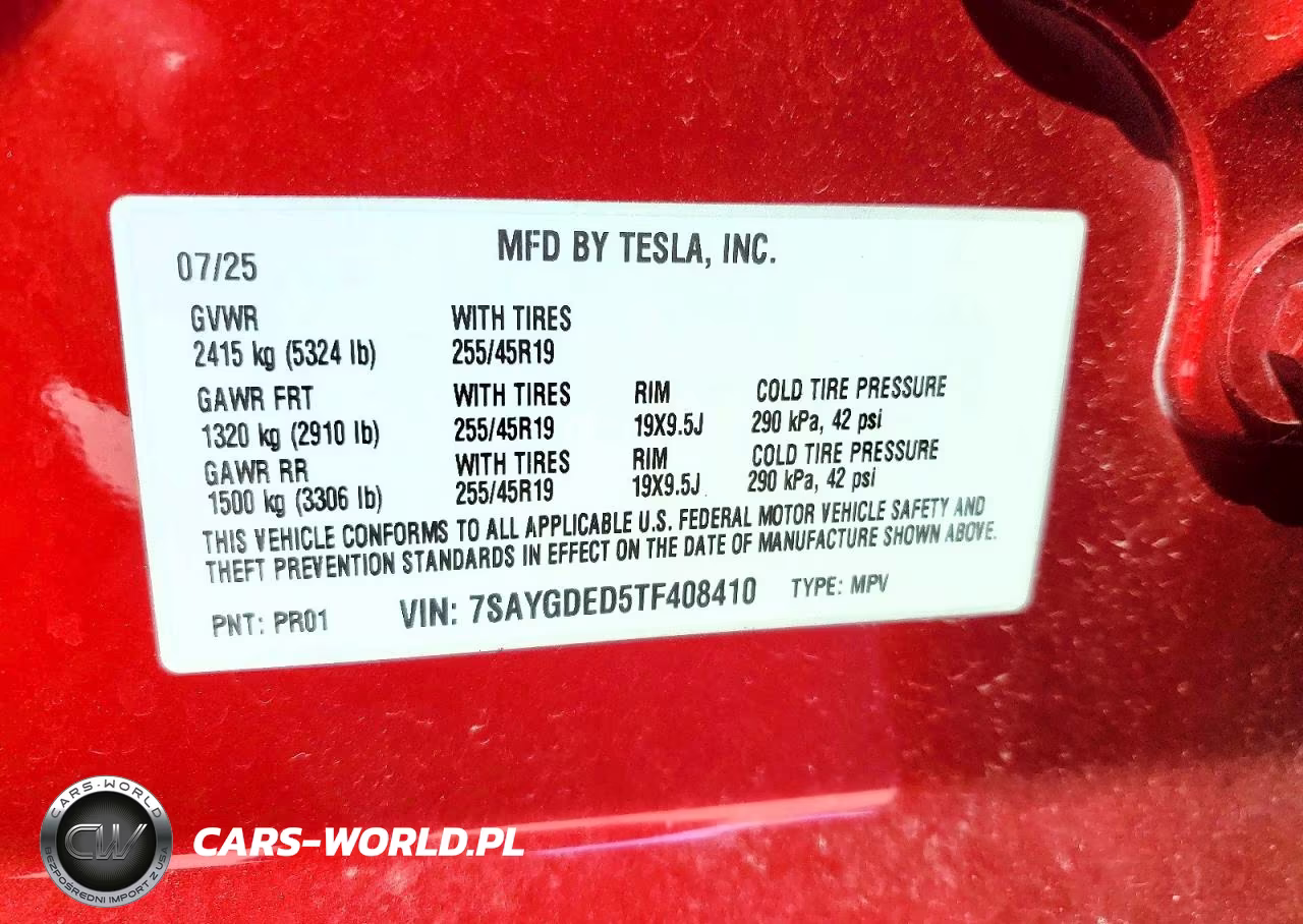 2026 Tesla Model Y VIN:7SAYGDED5TF408410 - 13