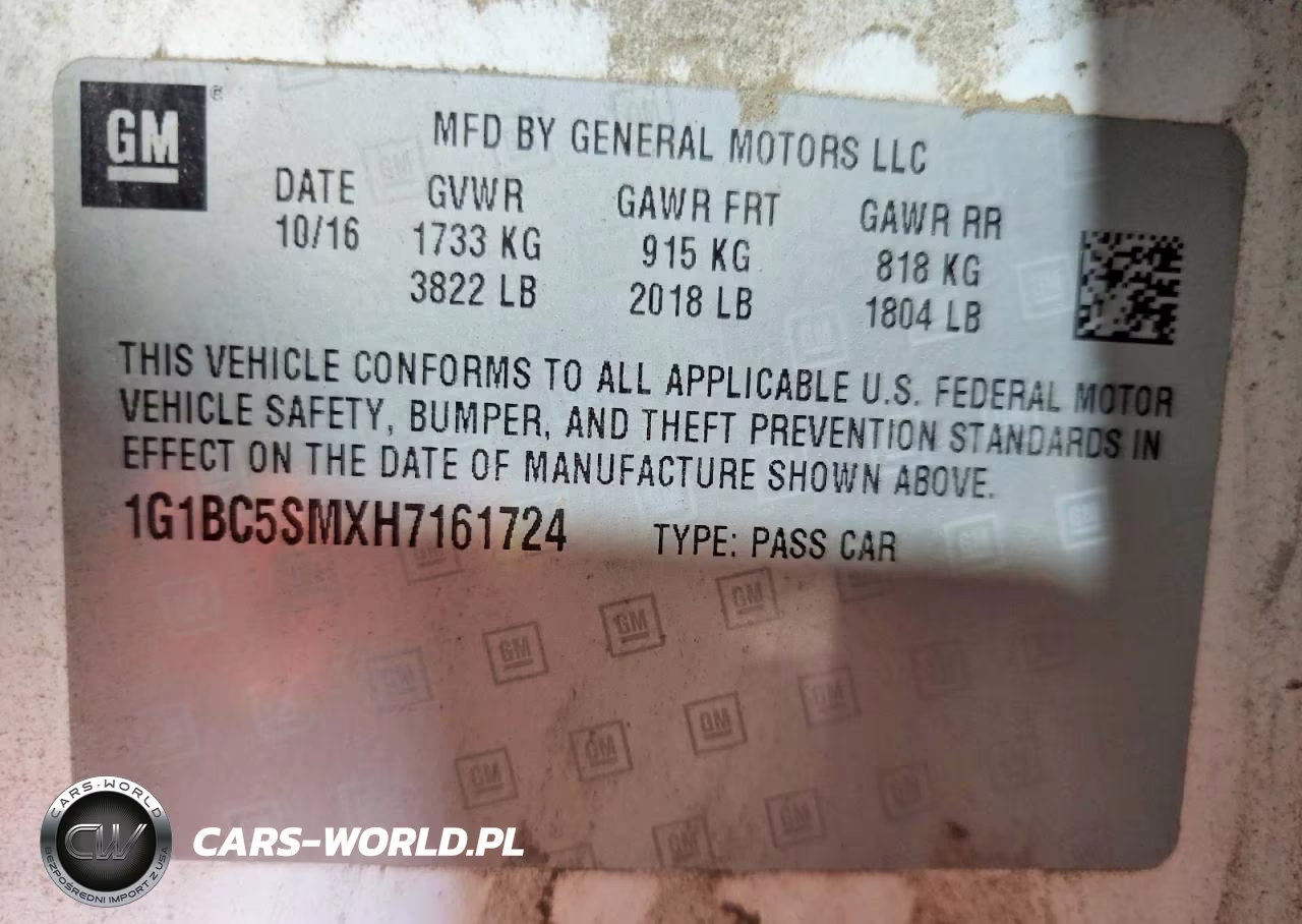 2017 Chevrolet Cruze Ls VIN:1G1BC5SMXH7161724 - 13
