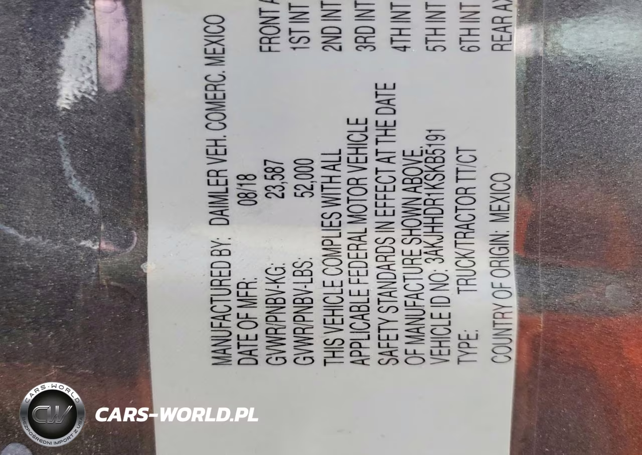 2019 Freightliner Cascadia 126 Semi Truck VIN:3AKJHHDR1KSKB5191 - 11
