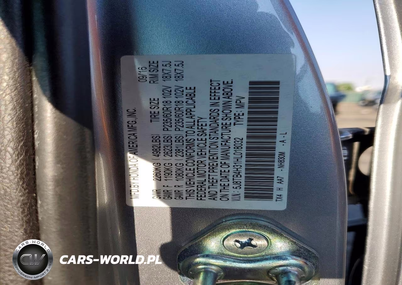 2017 Acura Rdx VIN:5J8TB4H31HL018032 - 12