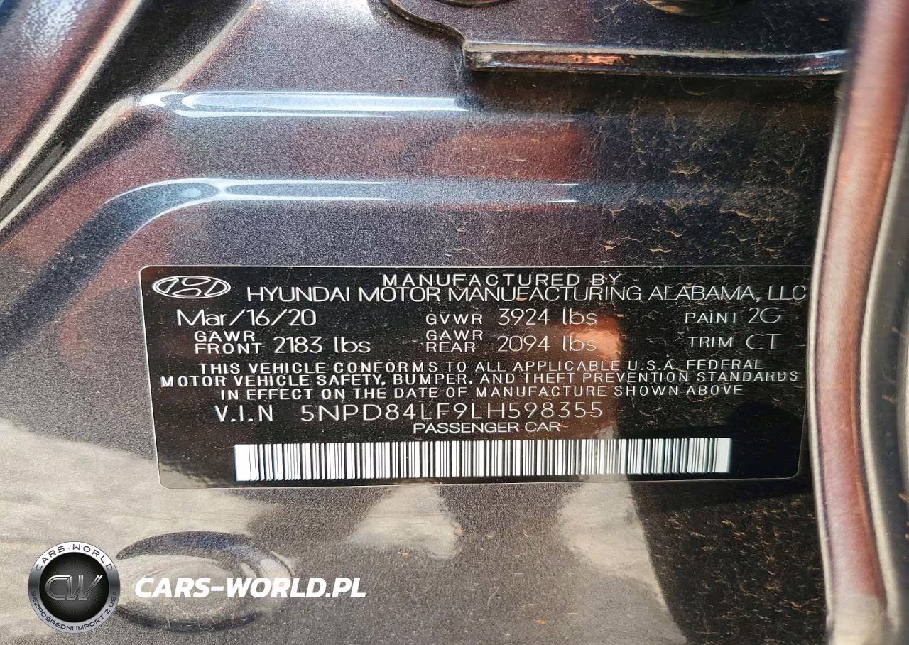 2020 Hyundai Elantra Sel VIN:5NPD84LF9LH598355 - 12
