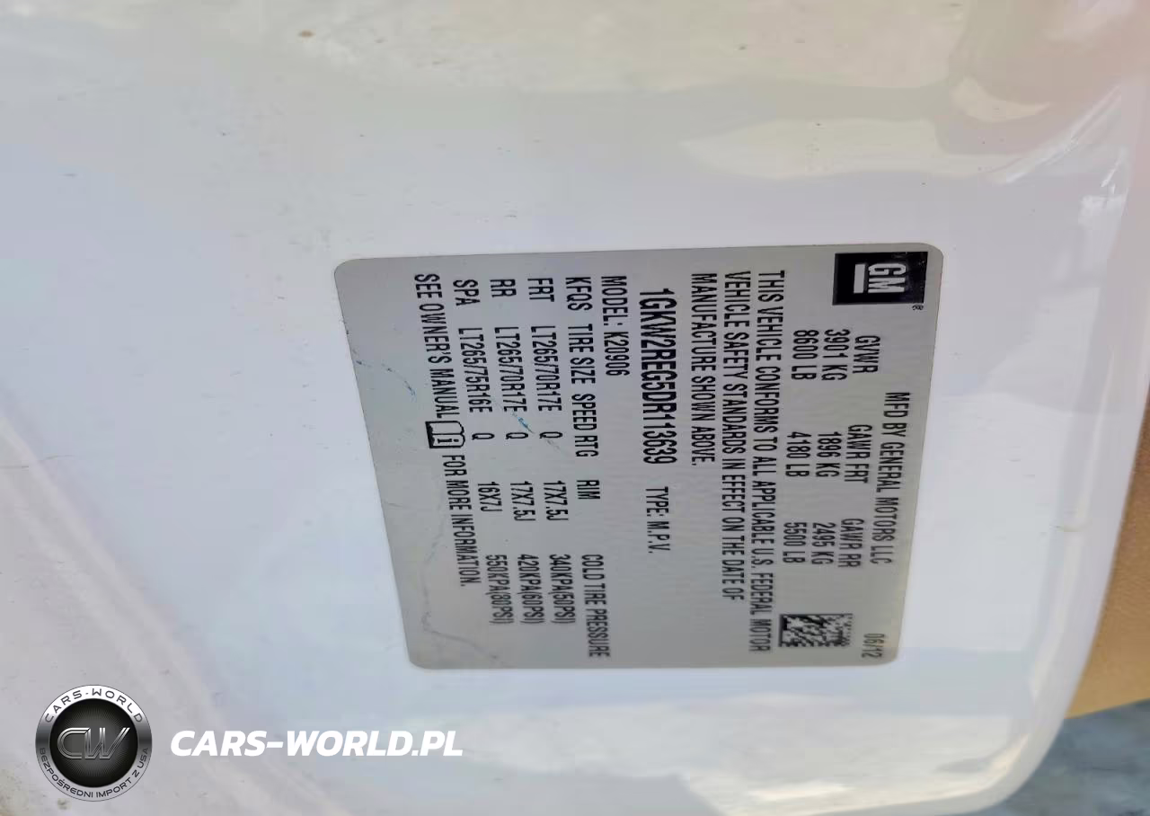2013 GMC Yukon Xl K2500 Slt VIN:1GKW2REG5DR113639 - 13
