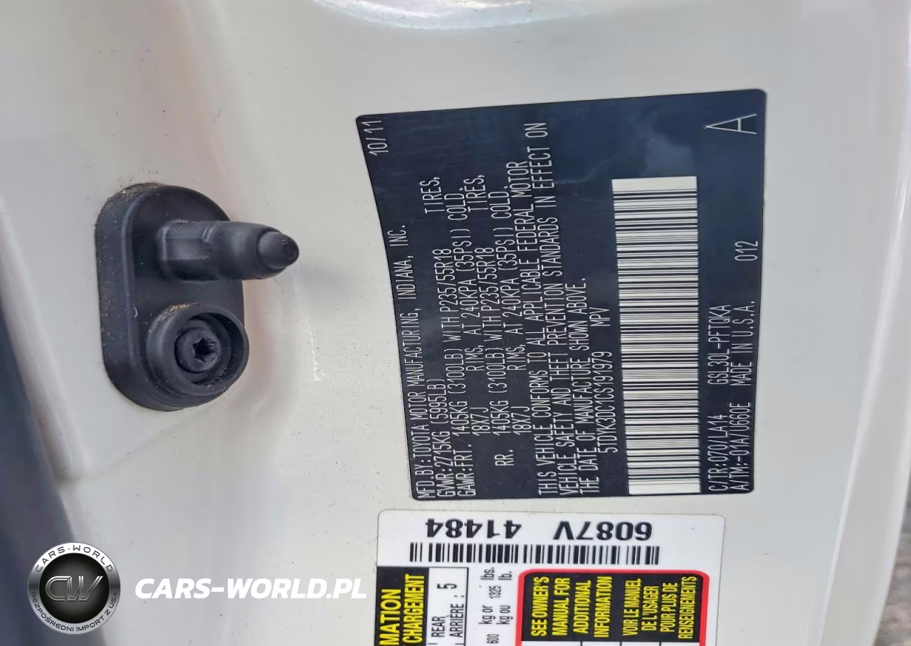 2012 Toyota Sienna Xle 8-Passenger VIN:5TDYK3DC1CS191979 - 13