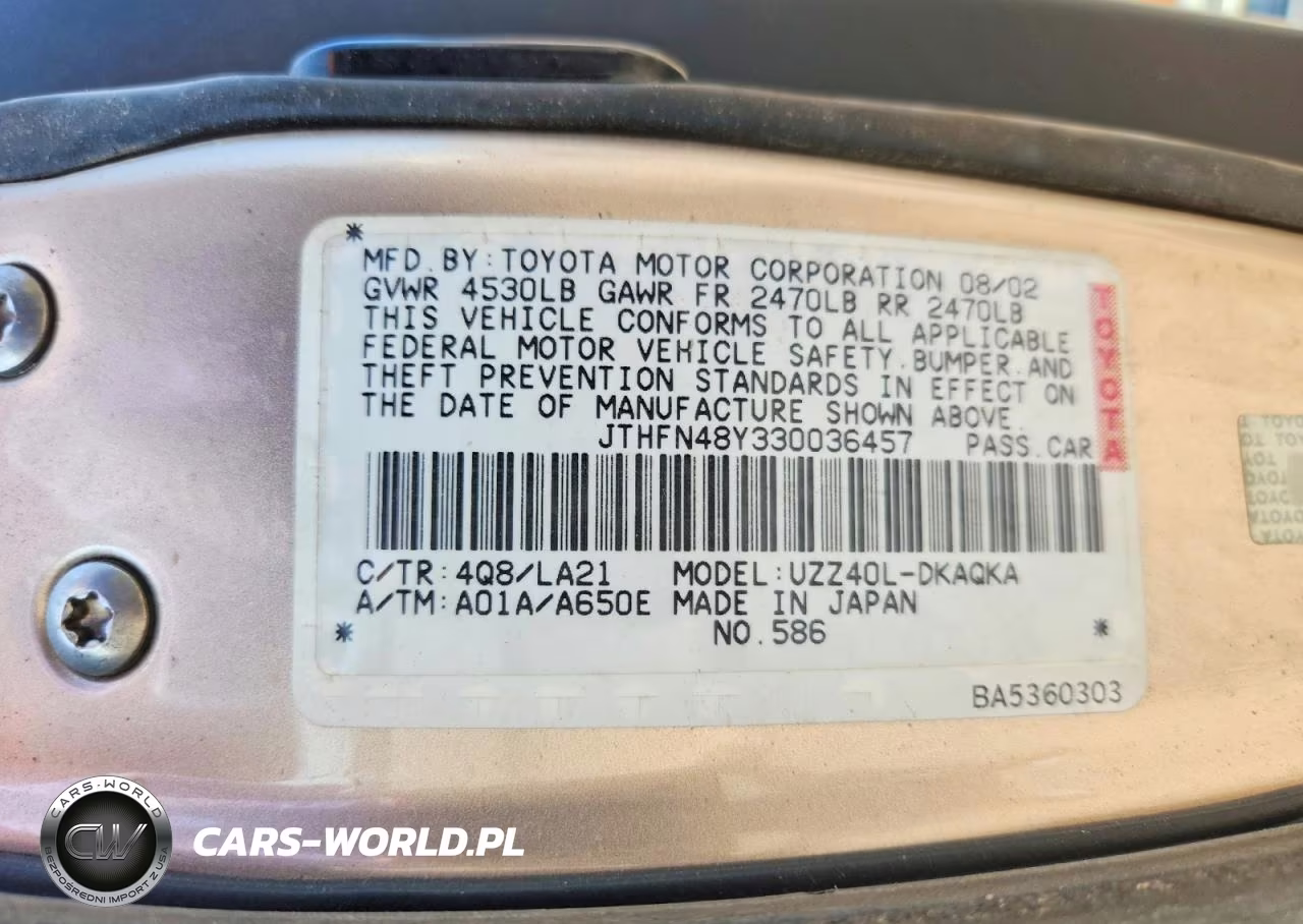 2003 Lexus Sc 430 VIN:JTHFN48Y330036457 - 12