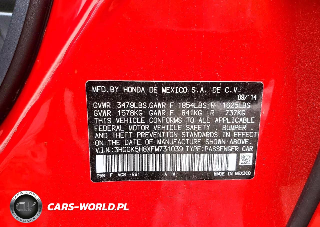 2015 Honda Fit Ex VIN:3HGGK5H8XFM731039 - 12