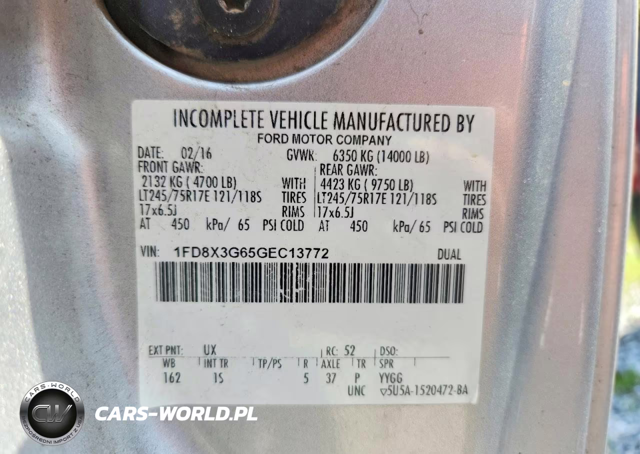 2016 Ford F350 Super Duty VIN:1FD8X3G65GEC13772 - 12