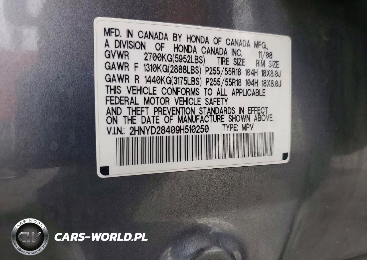 2009 Acura Mdx Awd W-Technology VIN:2HNYD28409H510250 - 12