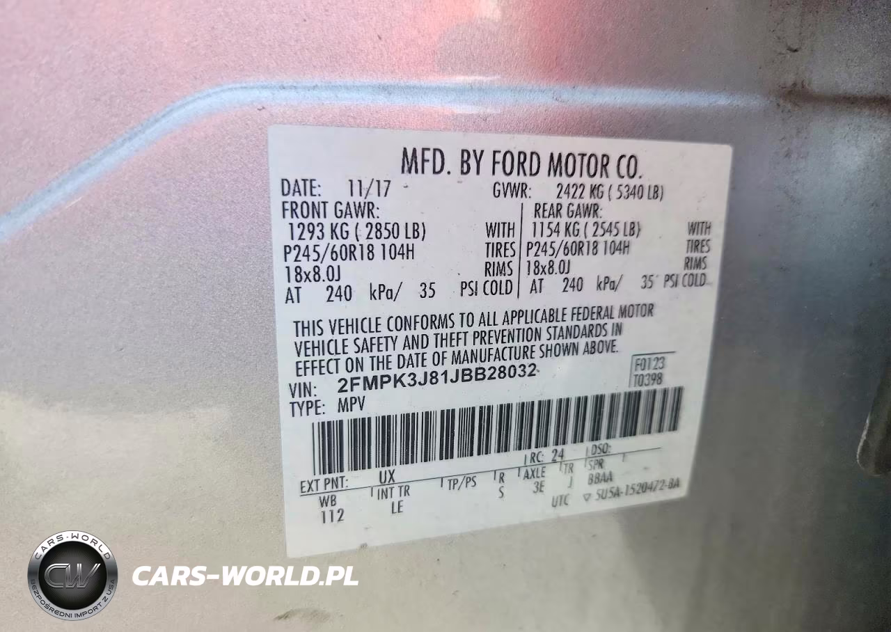 2018 Ford Edge Sel VIN:2FMPK3J81JBB28032 - 14