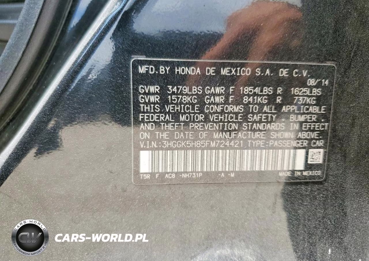 2015 Honda Fit Ex VIN:3HGGK5H85FM724421 - 12