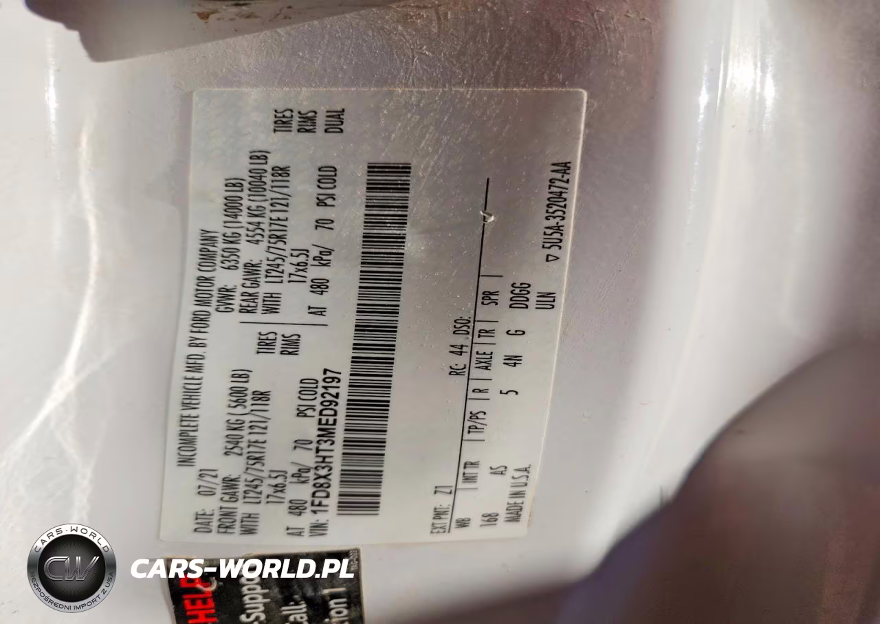 2021 Ford F350 Super Duty VIN:1FD8X3HT3MED92197 - 12