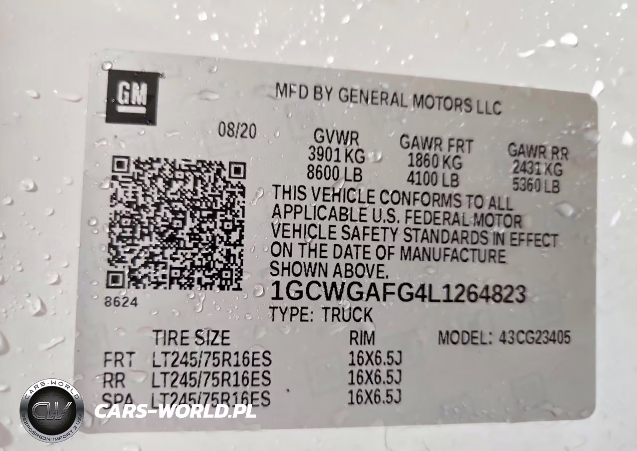 2020 Chevrolet Express G2500 Delivery Van VIN:1GCWGAFG4L1264823 - 13