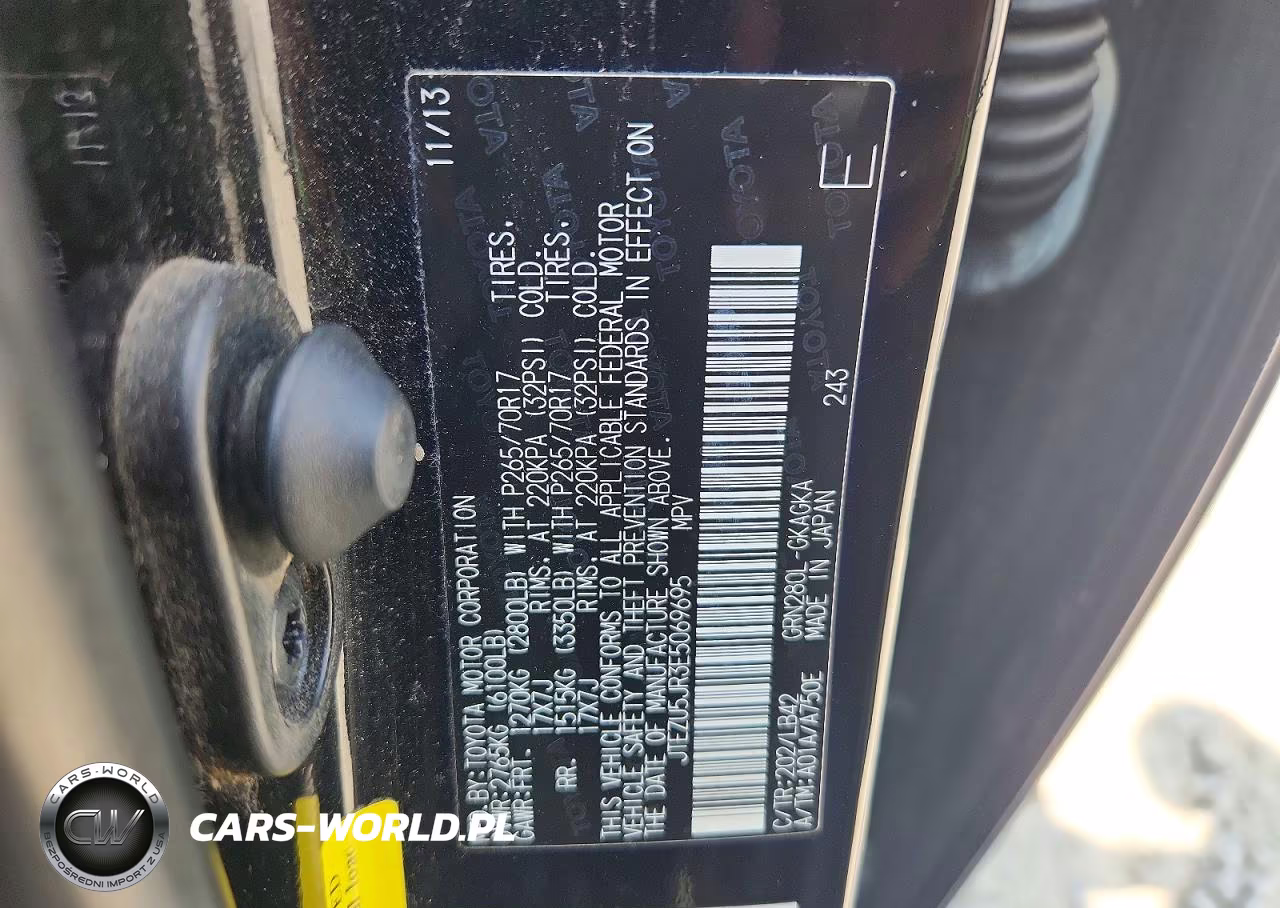 2014 Toyota 4Runner Sr5 Premium VIN:JTEZU5JR3E5069695 - 12