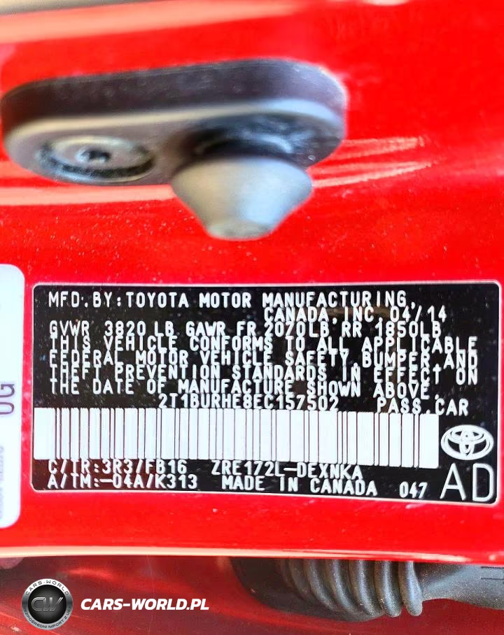 2014 Toyota Corolla Le VIN:2T1BURHE8EC157502 - 12