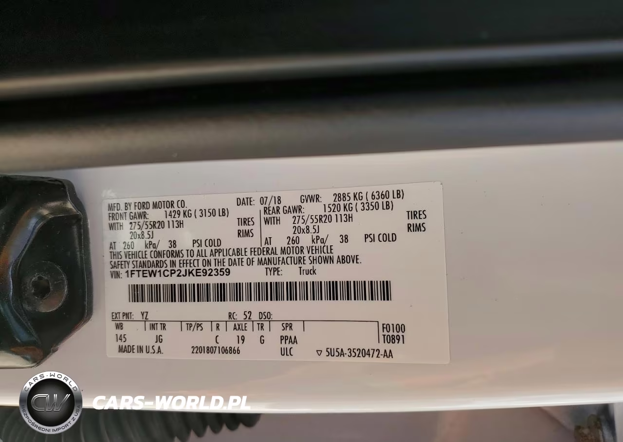 2018 Ford F150 Supercrew VIN:1FTEW1CP2JKE92359 - 12