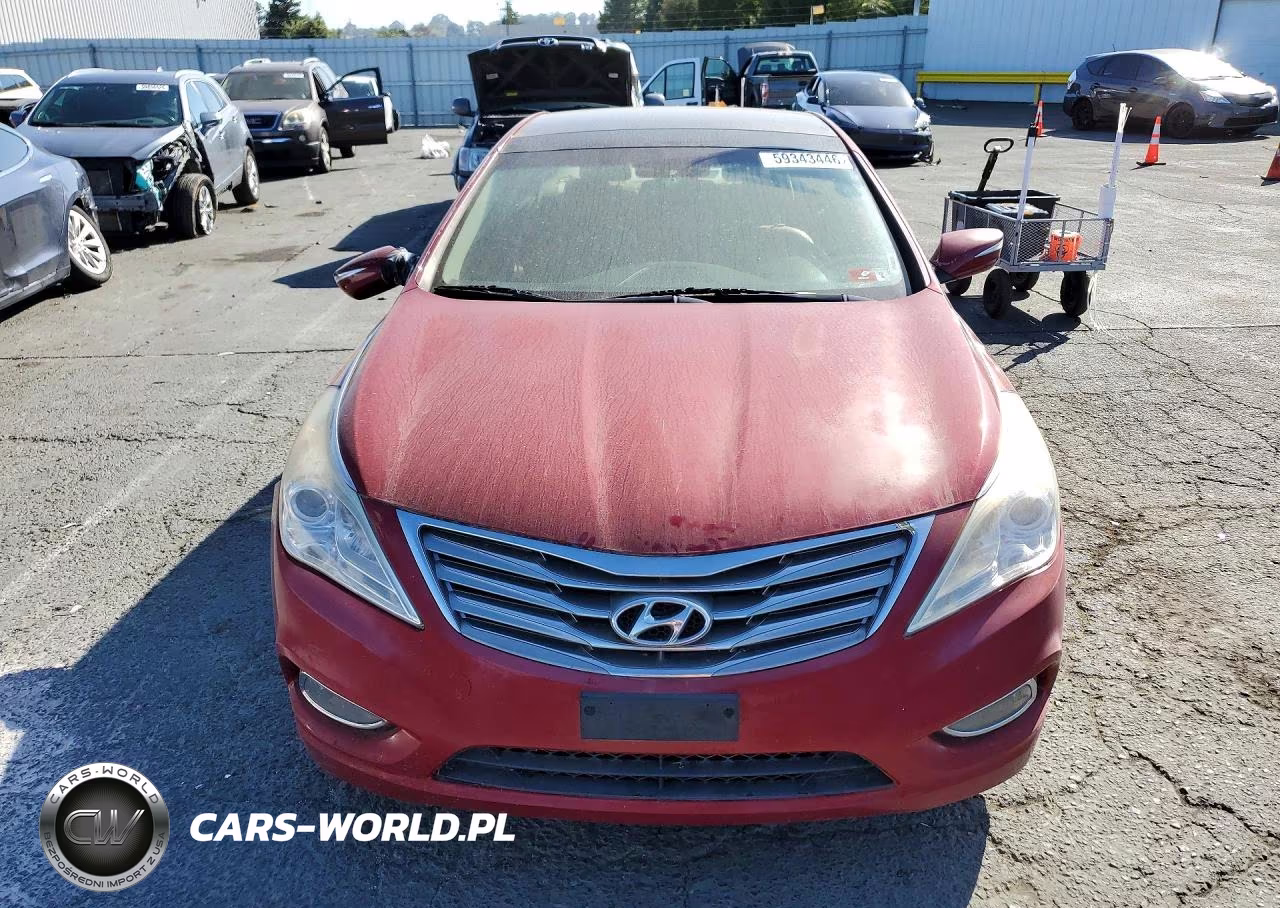 2013 Hyundai Azera Base VIN:KMHFH4JG4DA255977 - 5
