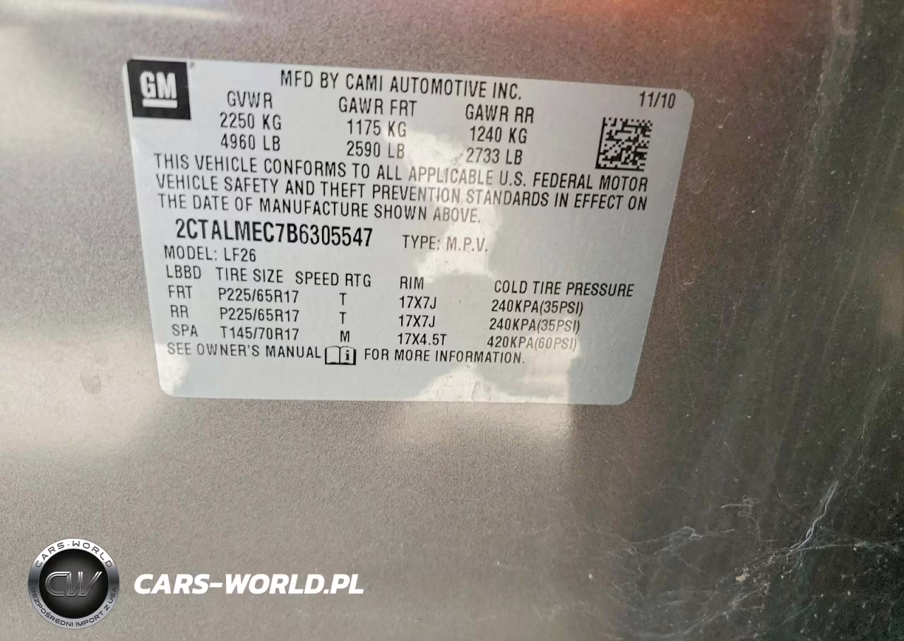 2011 GMC Terrain Sle VIN:2CTALMEC7B6305547 - 13