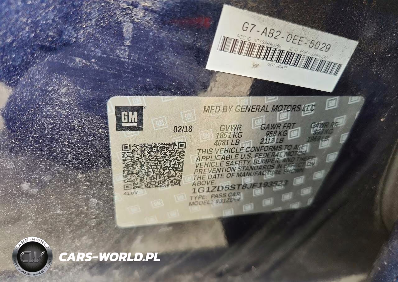 2018 Chevrolet Malibu Lt VIN:1G1ZD5ST8JF193523 - 12