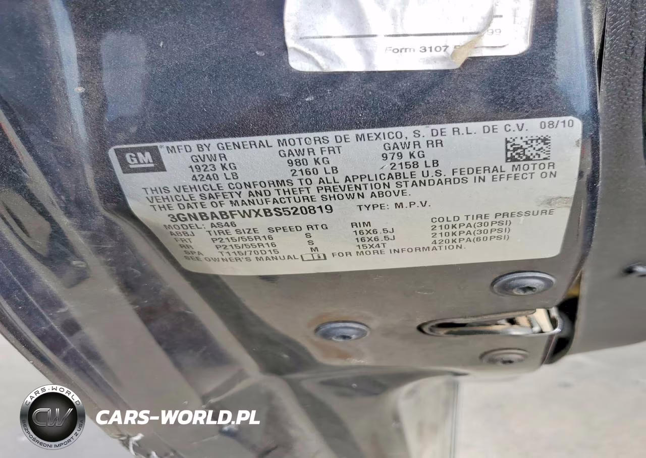 2011 Chevrolet Hhr Lt VIN:3GNBABFWXBS520819 - 13
