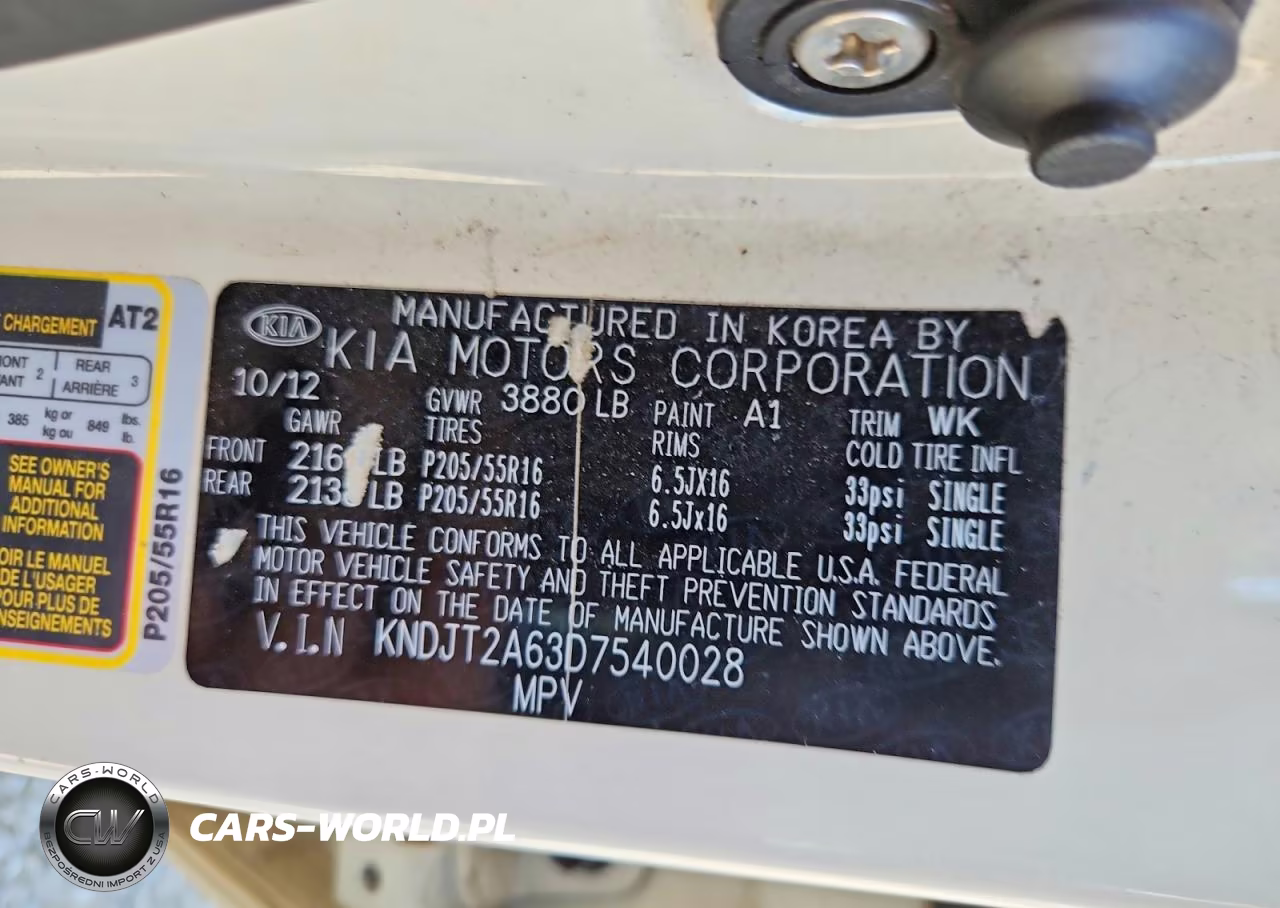 2013 Kia Soul + VIN:KNDJT2A63D7540028 - 12