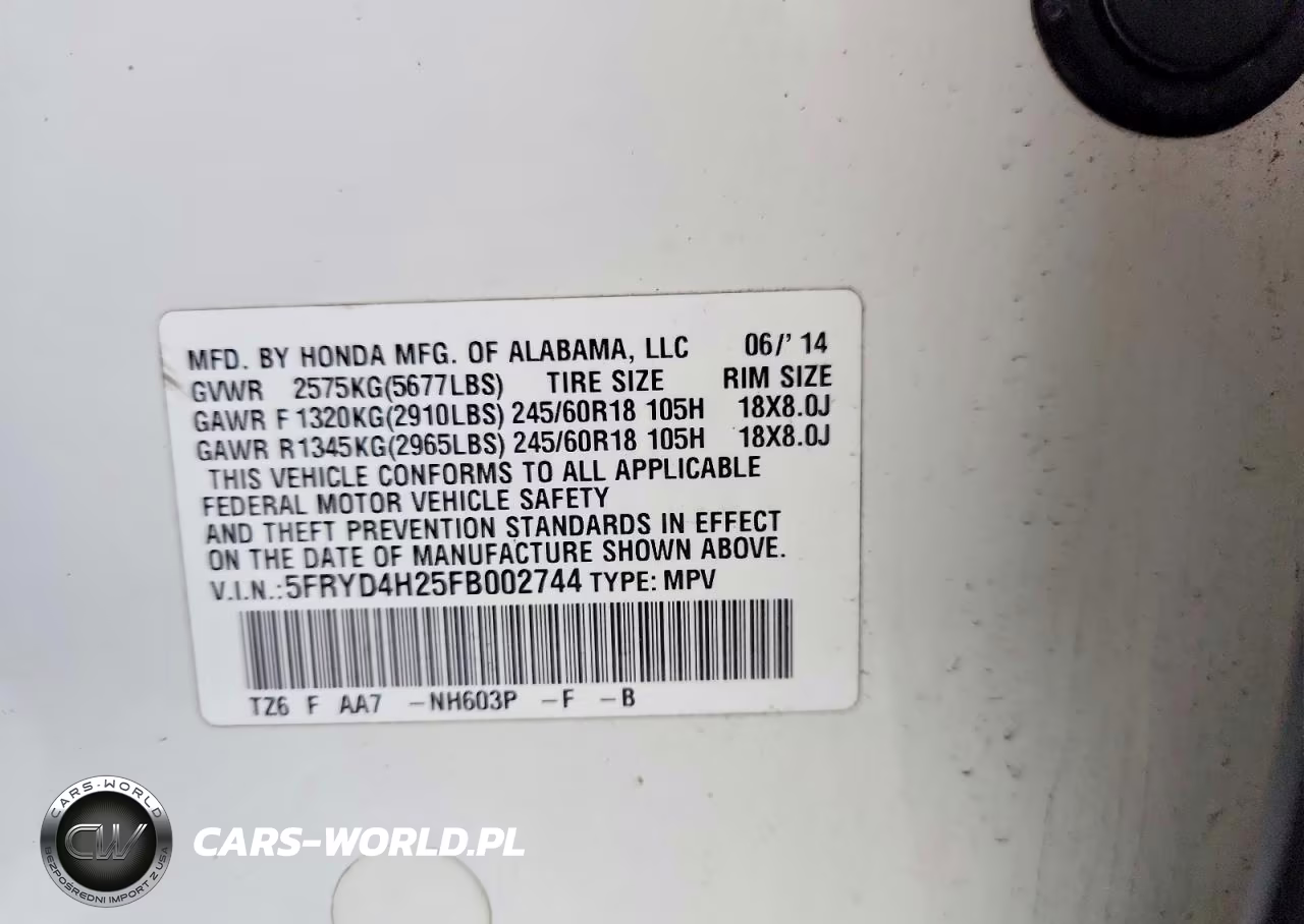 2015 Acura Mdx VIN:5FRYD4H25FB002744 - 13
