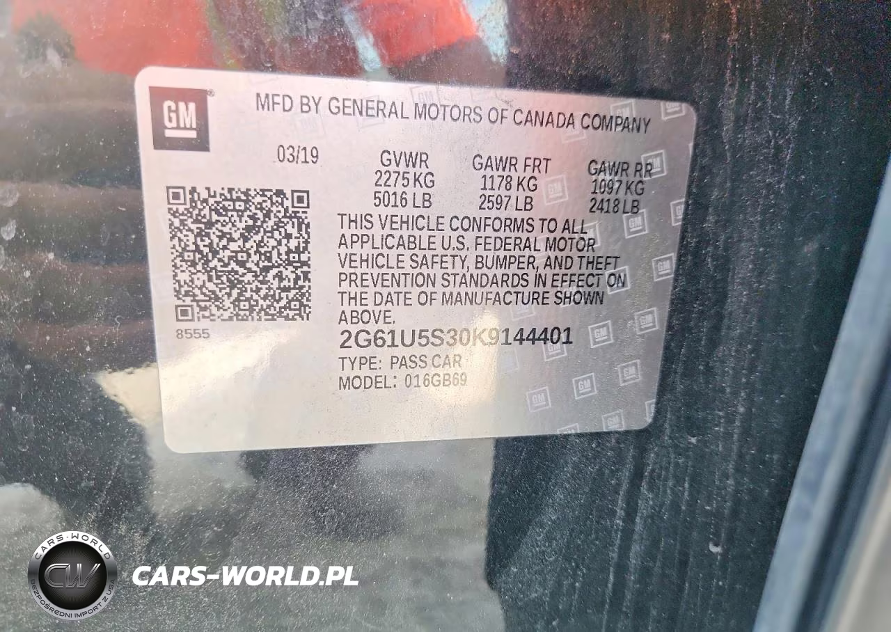 2019 Cadillac Xts VIN:2G61U5S30K9144401 - 13