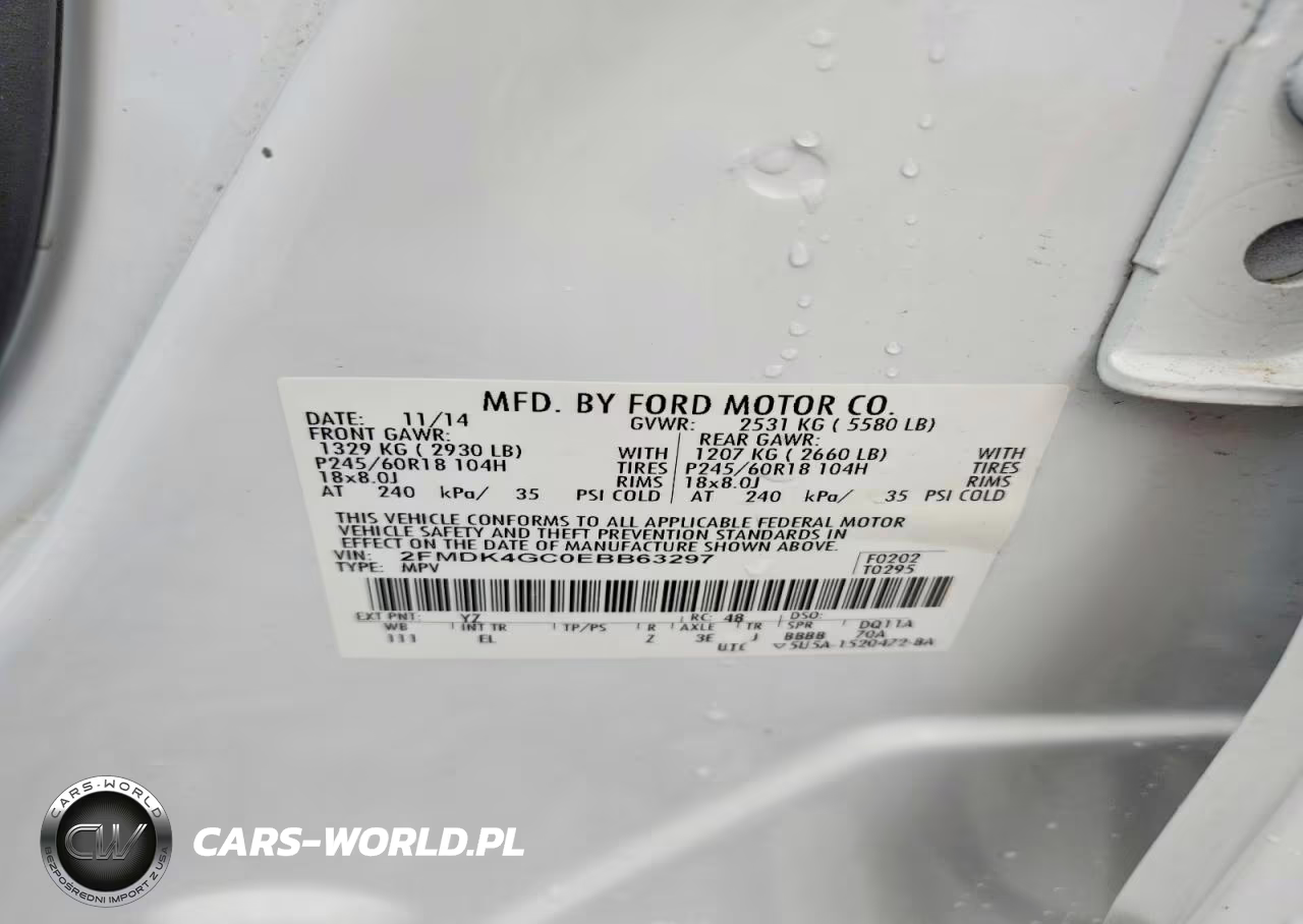 2014 Ford Edge Se VIN:2FMDK4GC0EBB63297 - 14