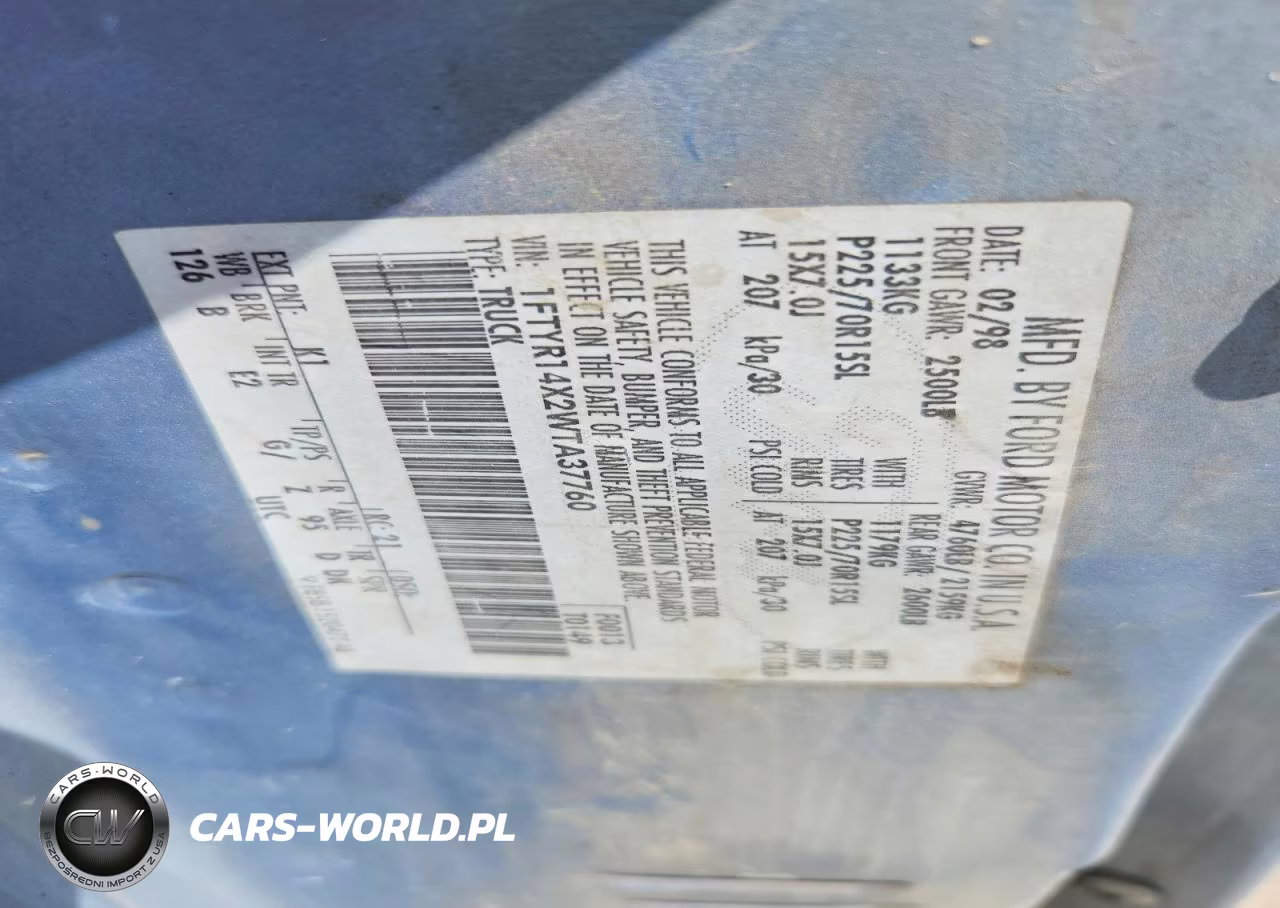 1998 Ford Ranger Super Cab VIN:1FTYR14X2WTA37760 - 12