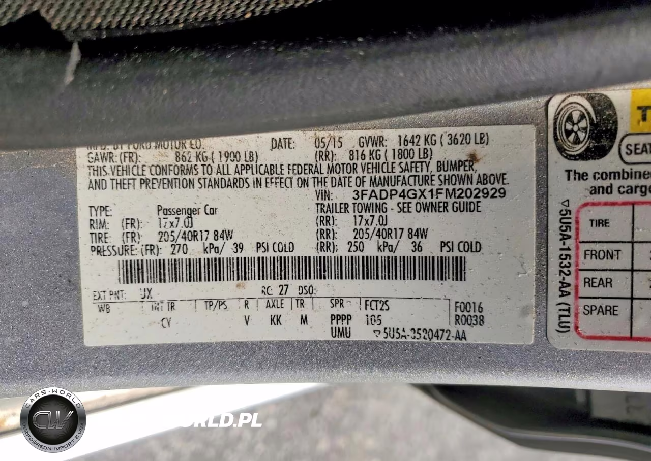 2015 Ford Fiesta St VIN:3FADP4GX1FM202929 - 12