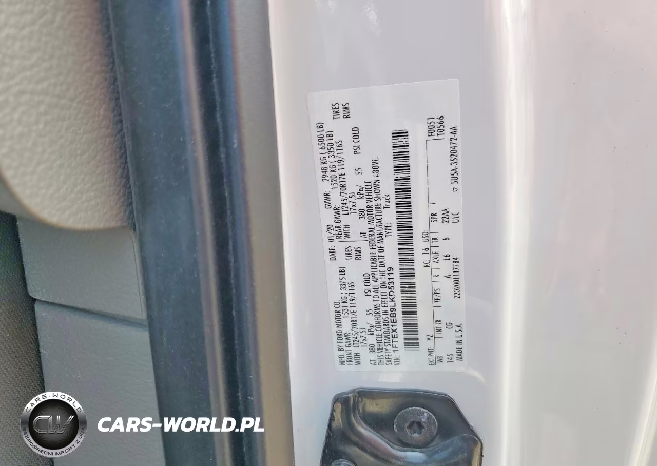 2020 Ford F150 Super Cab VIN:1FTEX1EB9LKD53119 - 12