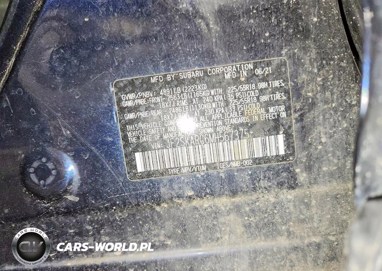 2021 Subaru Forester Sport VIN:JF2SKARC6MH567375 - 13