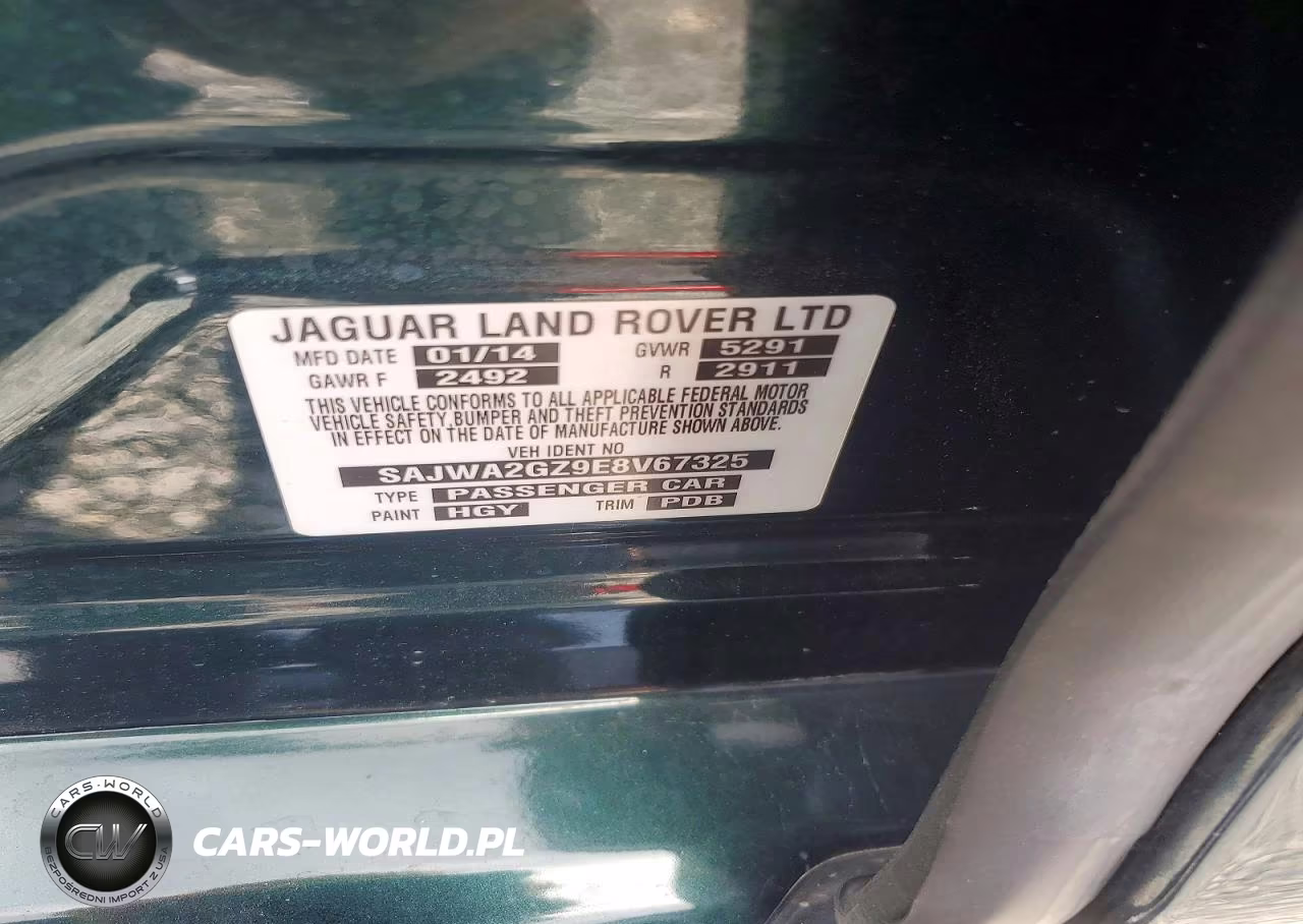 2014 Jaguar Xjl Portfolio VIN:SAJWA2GZ9E8V67325 - 13