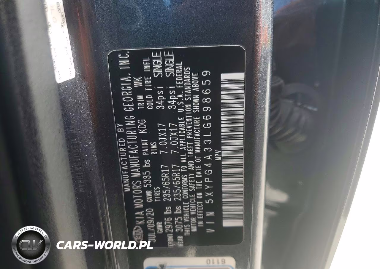 2020 Kia Sorento Lx VIN:5XYPG4A33LG698659 - 13
