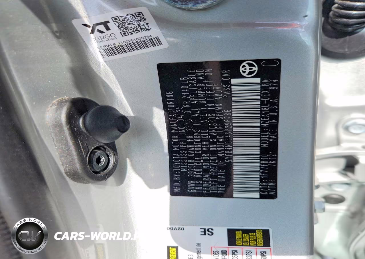 2025 Toyota Corolla Le VIN:5YFB4MDE4SP296286 - 13