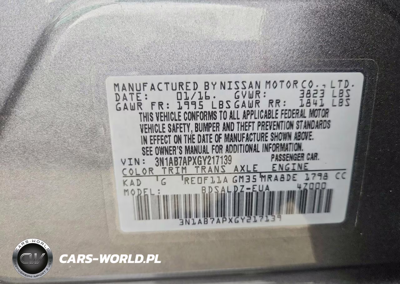 2016 Nissan Sentra Sv VIN:3N1AB7APXGY217139 - 12