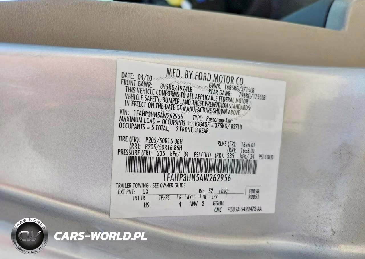 2010 Ford Focus Sel VIN:1FAHP3HN5AW262956 - 12