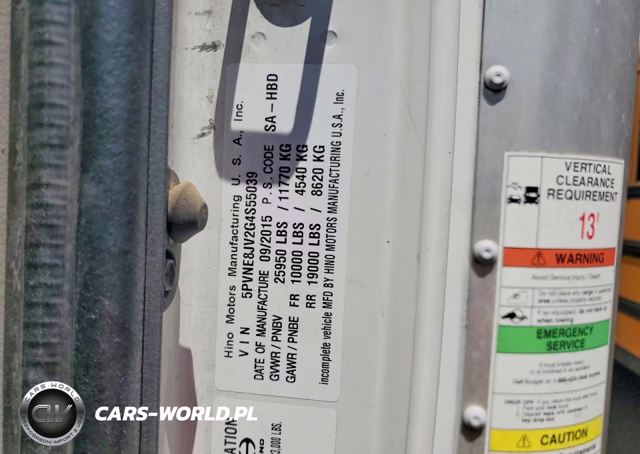 2016 Hino 258-268 Box Truck VIN:5PVNE8JV2G4S55039 - 13