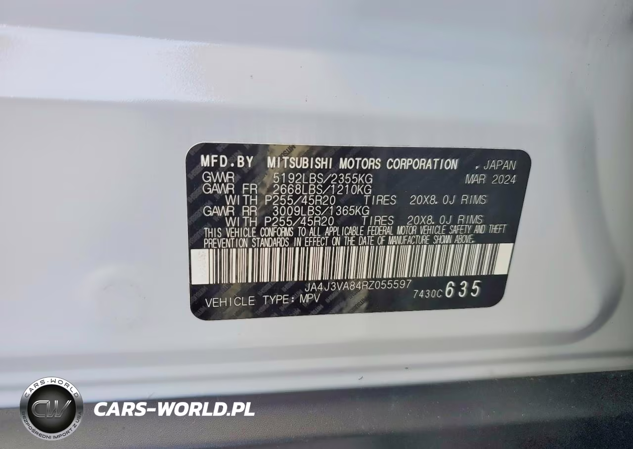 2024 Mitsubishi Outlander Se VIN:JA4J3VA84RZ055597 - 14