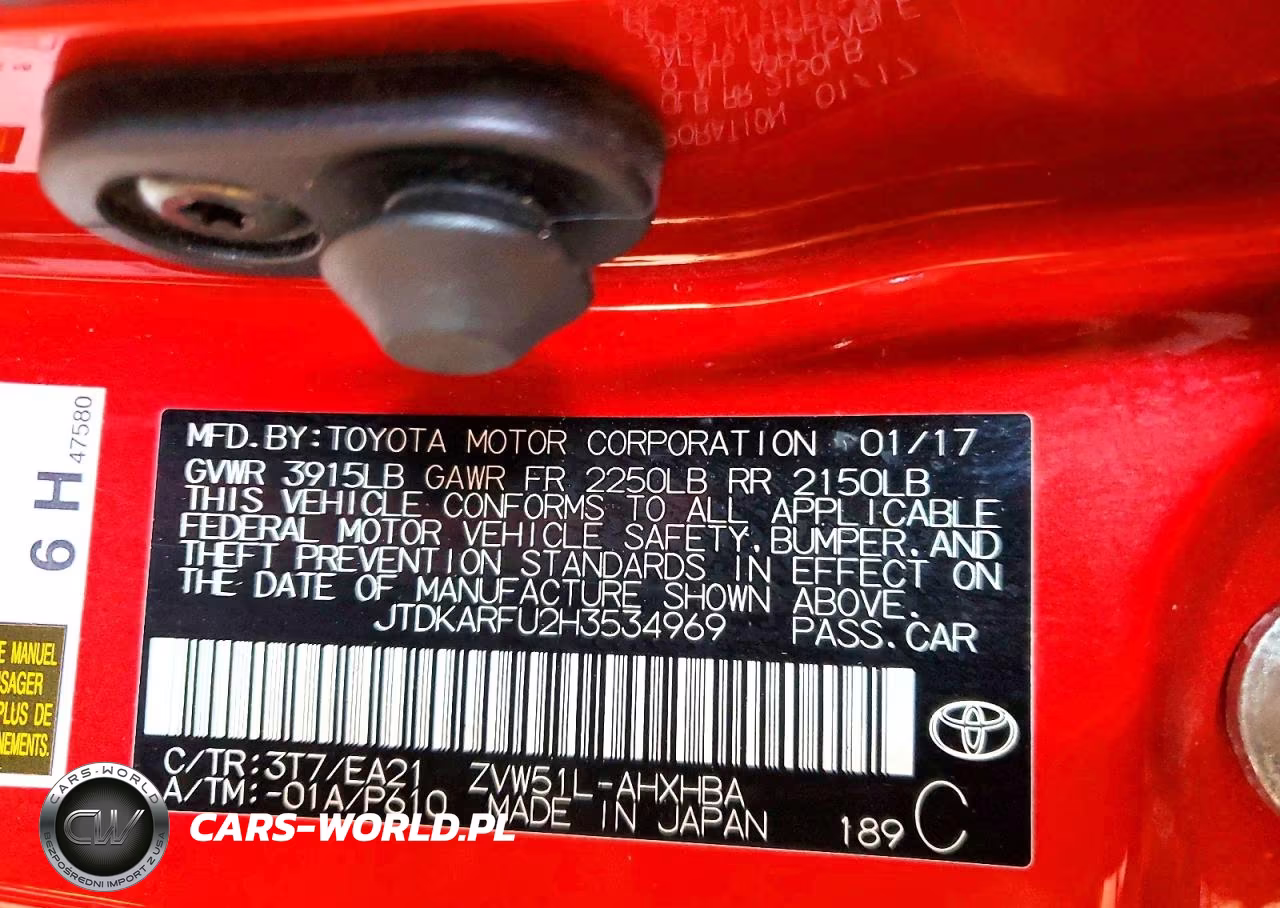 2017 Toyota Prius Four Touring VIN:JTDKARFU2H3534969 - 12
